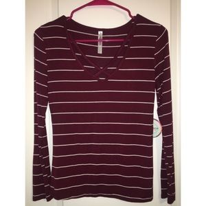 long sleeve striped shirt